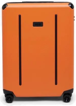 Ridge Check In Luggage - German Makrolon Polycarbonate Shell - TSA-Approved Lock with 360° Spinner Wheels (Basecamp Orange)