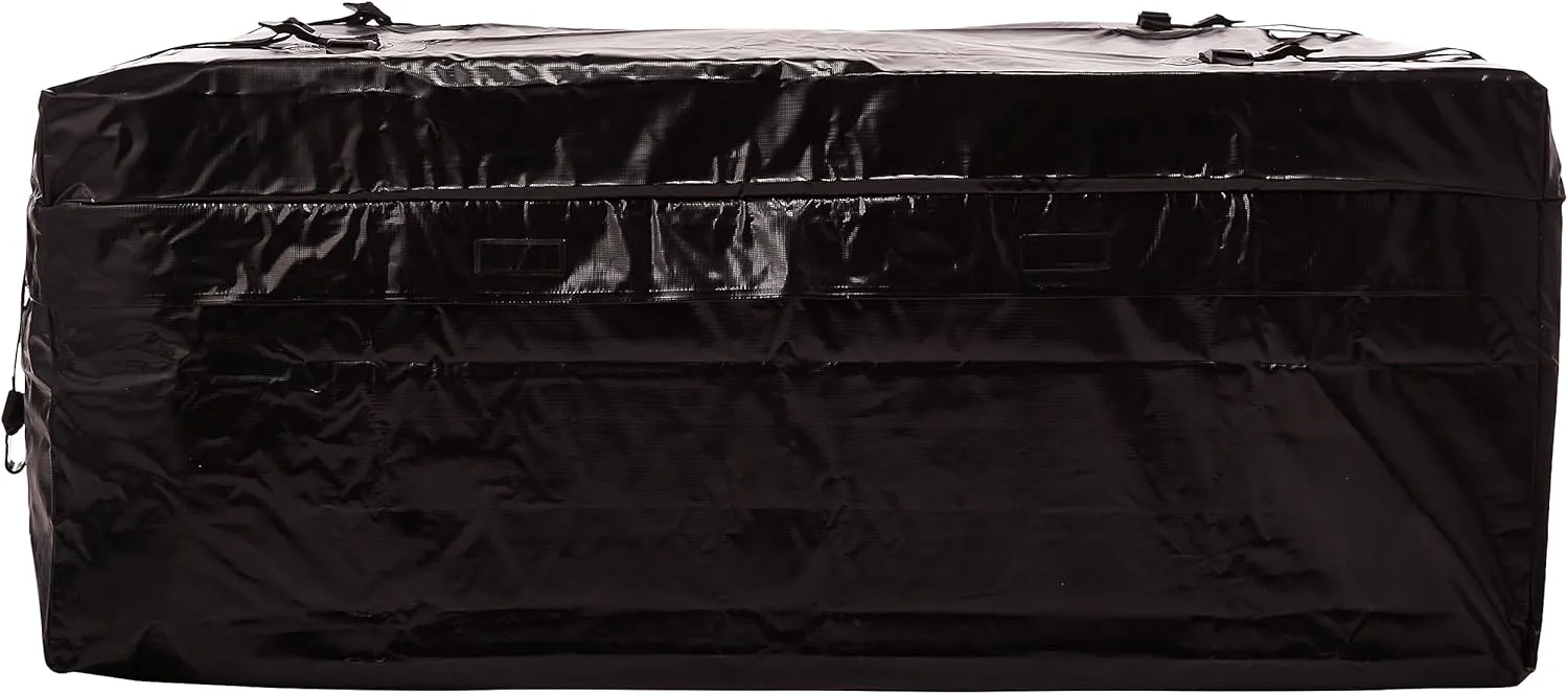 Rightline Gear Ace 2 Weatherproof Rooftop Cargo Carrier for Top of Vehicle, Attaches With or Without Roof Rack, 15 Cubic Feet, Black
