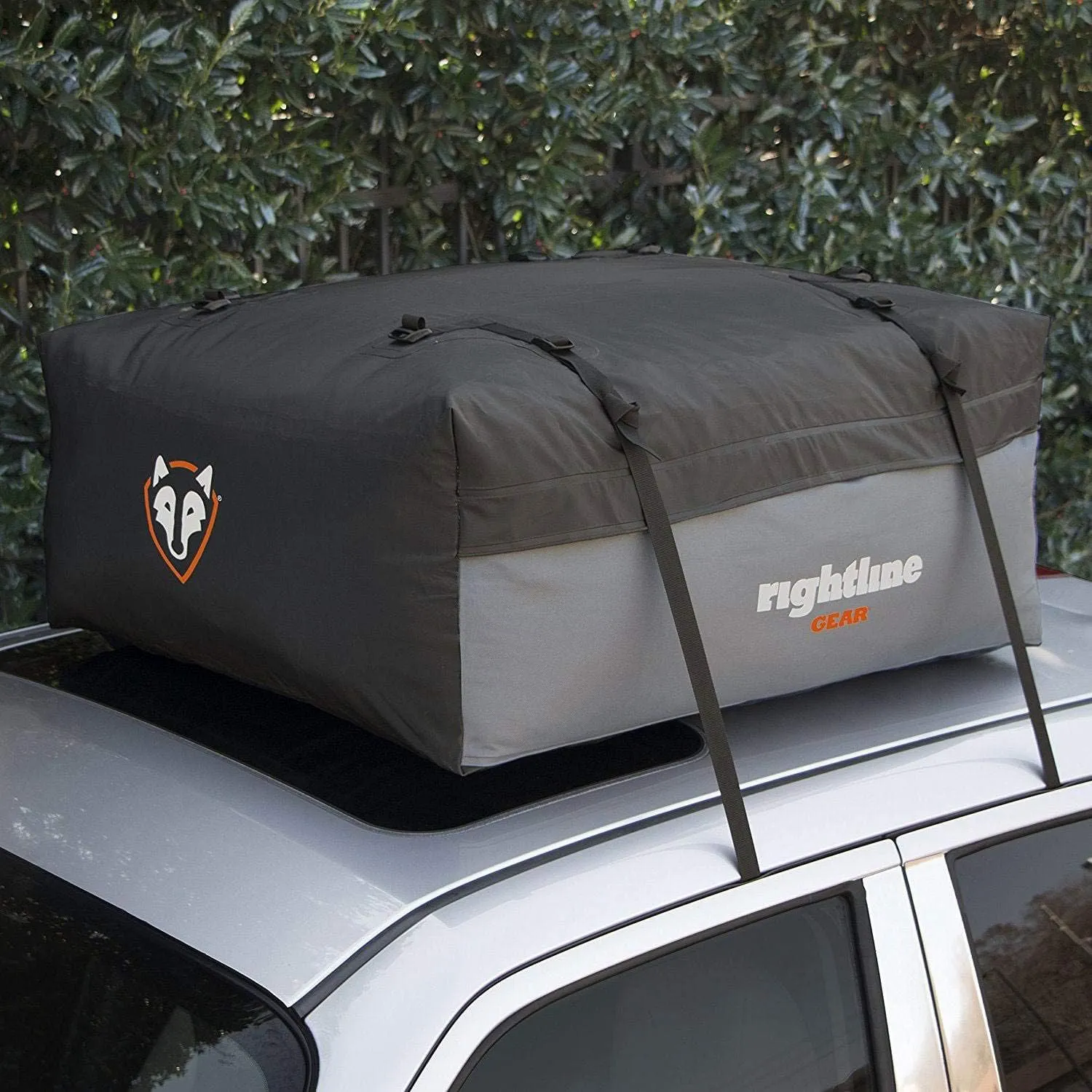 Rightline Gear Sport 2 Waterproof Rooftop Cargo Carrier for Top of Vehicle, Attaches With or Without Roof Rack, 15 Cubic Feet, Black