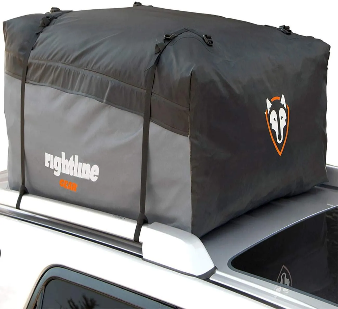 Rightline Gear Sport 2 Waterproof Rooftop Cargo Carrier for Top of Vehicle, Attaches With or Without Roof Rack, 15 Cubic Feet, Black
