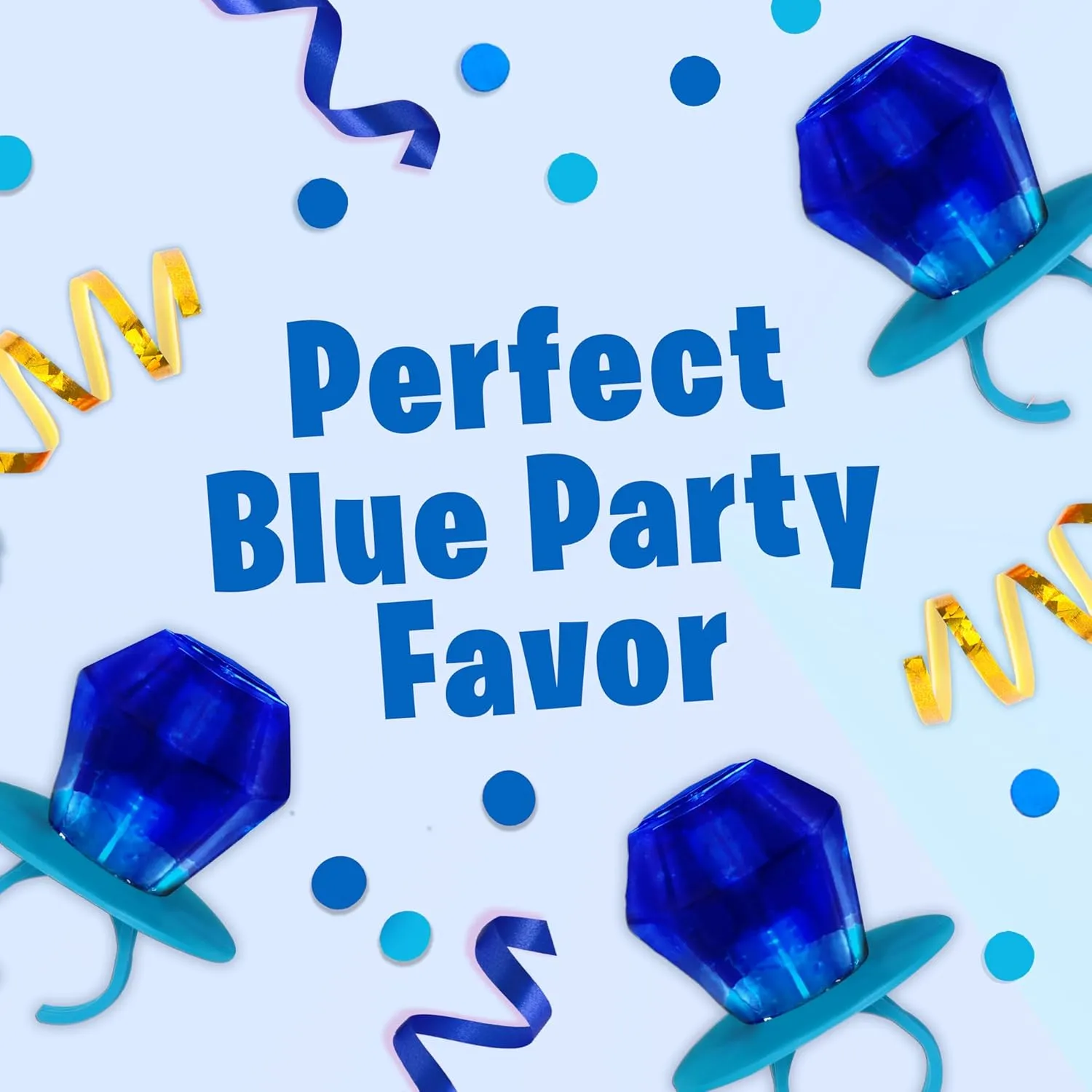 Ring Pop Individually Wrapped Blue Raspberry 30 Count Bulk Lollipop Pack – Blue Raspberry Flavored Lollipop Suckers - Fun Candy Bulk For Party Favors, Gender Reveal Parties, & Bachelorette Parties