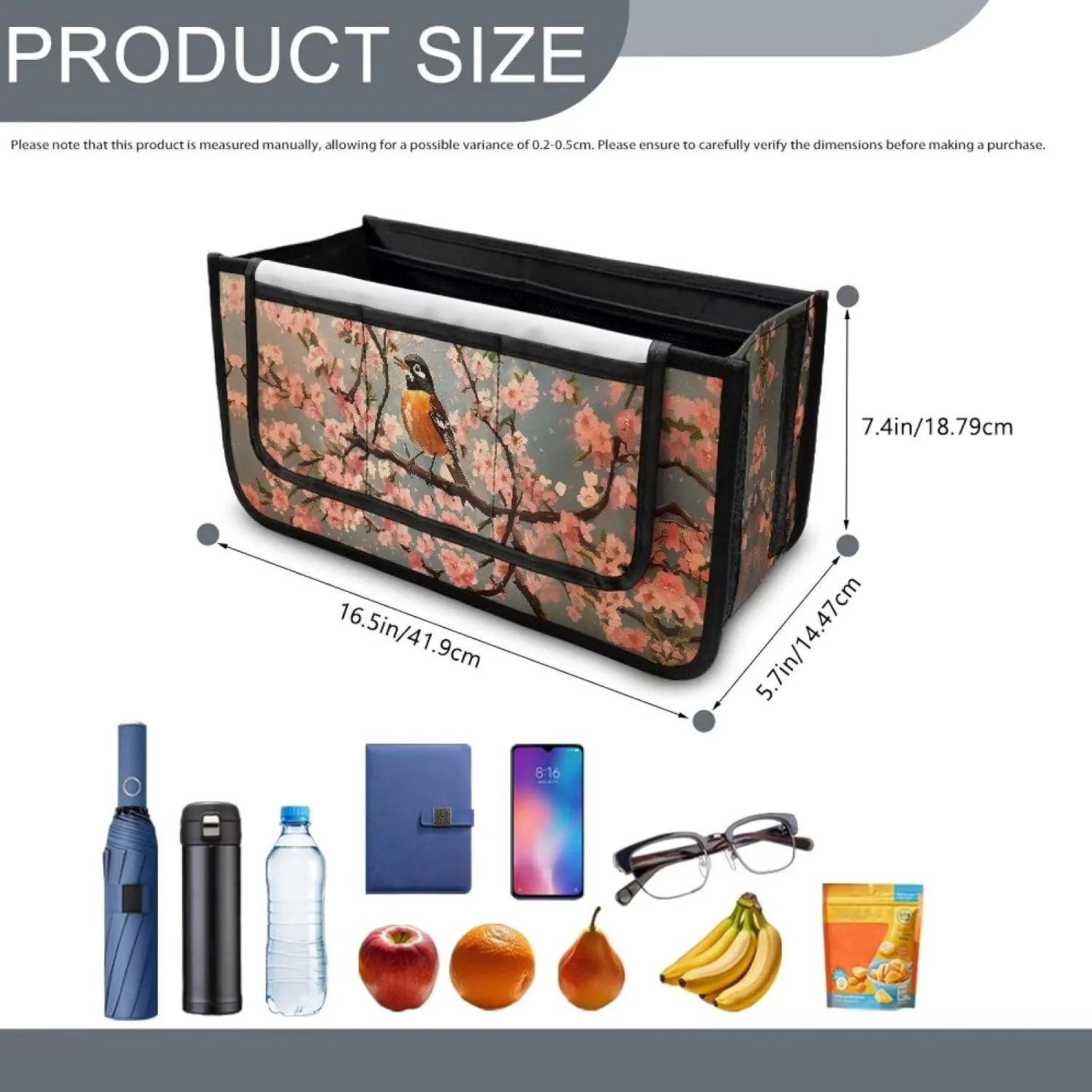 Robin Bag for Walker Foldable Walker Storage Bag Hand-Free Carry Storage Bag for Universal Walkers Wheelchair Basket Pouch for Elderly