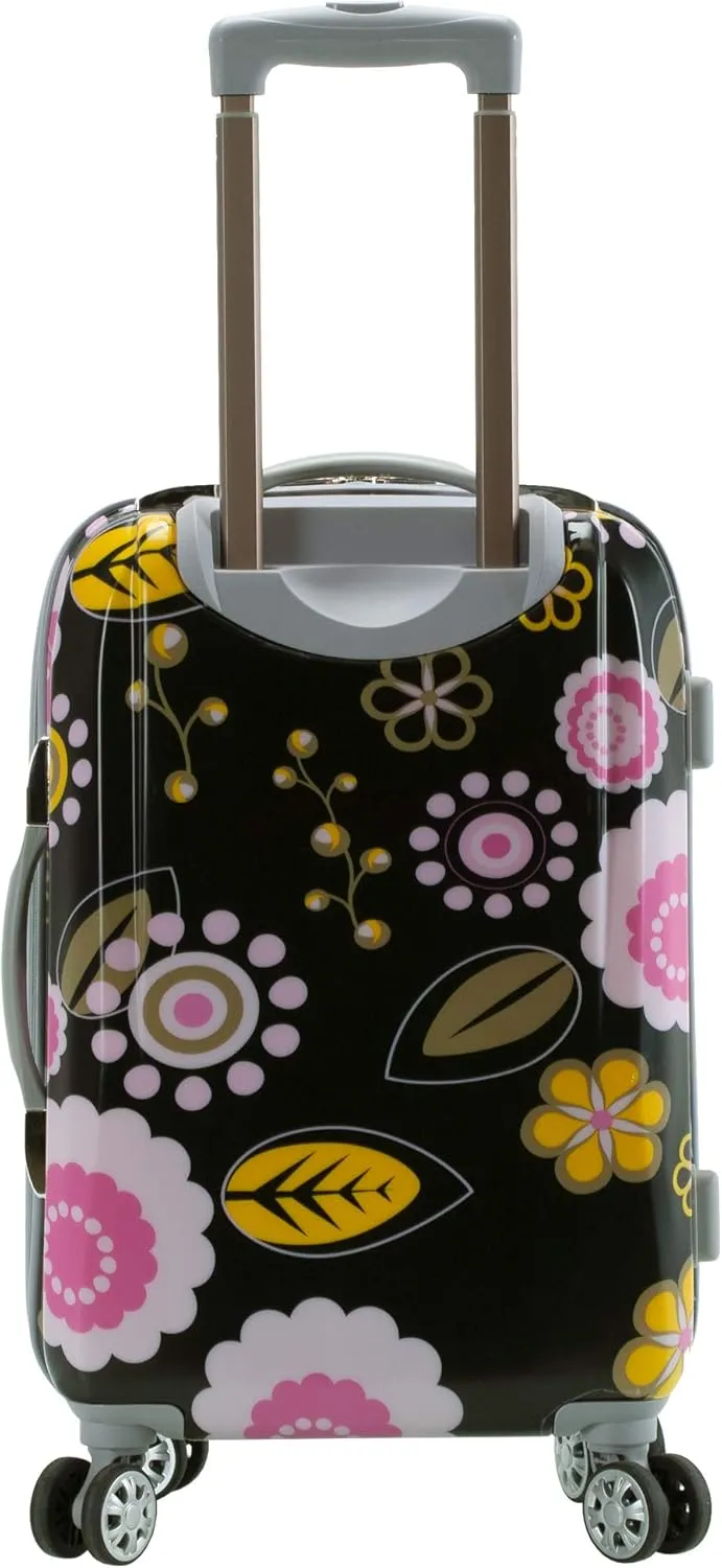 Rockland Vision Hardside Spinner Wheel Luggage, Pucci, Carry-On 20-Inch