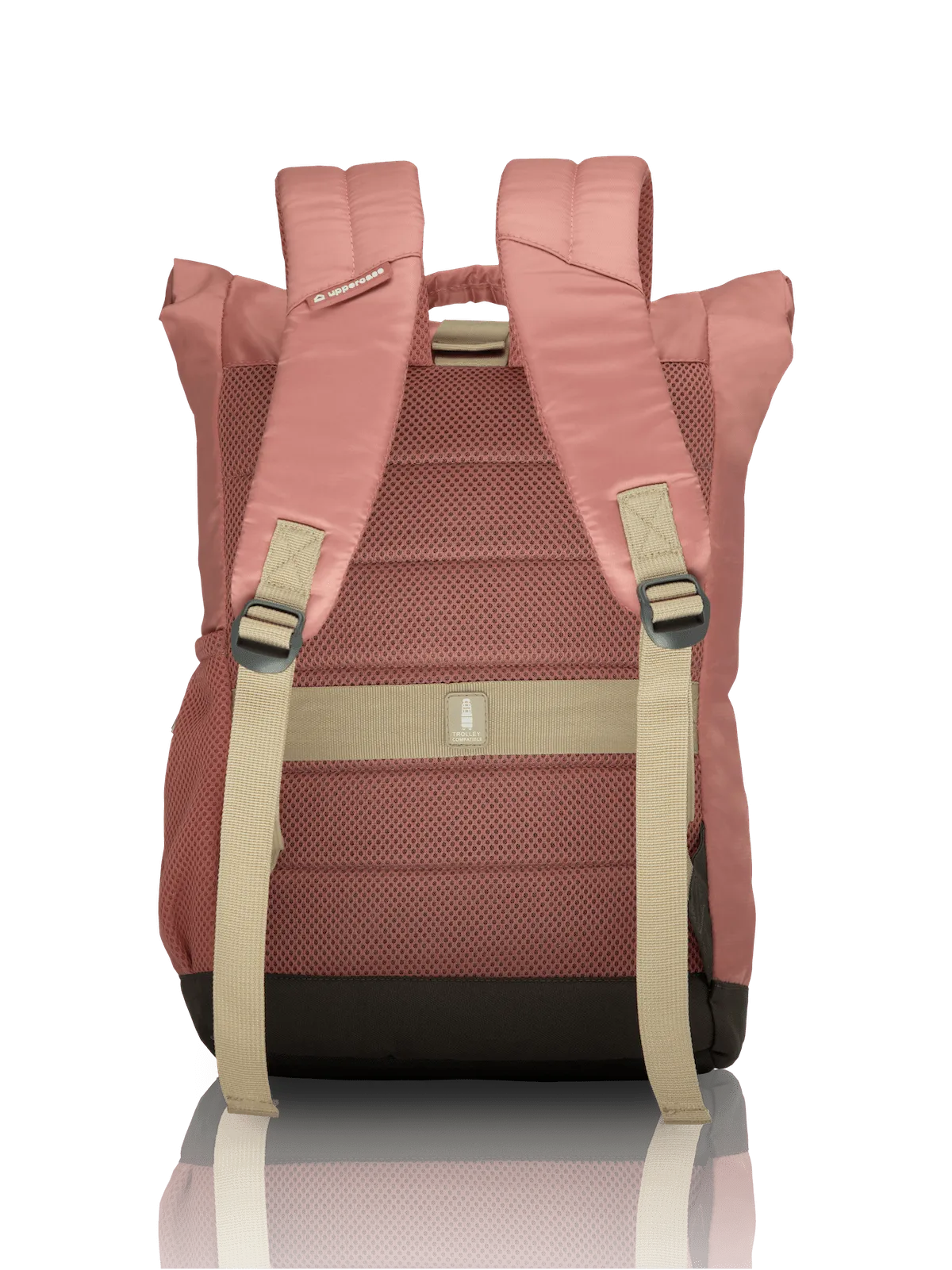 Roll Top Pink Backpack