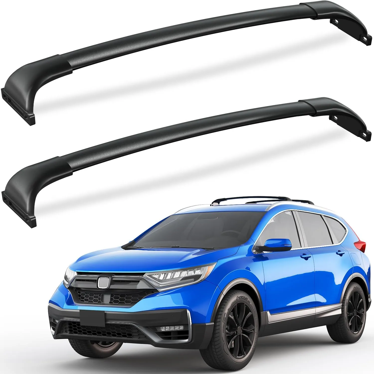 Roof Rack Cross Bars 220lbs Compatible with Honda CRV CR-V 2017-2022 with Flush Side Rails, Aluminum Heavy Duty Roof Rails Crossbars Rooftop Cargo Bars Black Luggage Racks Carrier Accessories