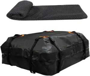 Rooftop Bag for Car Waterproof Cargo Roof Bag 600d Oxford Non-Slip Mat Car Roof Top Bag Easy Installati