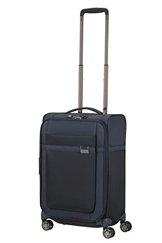 Samsonite Airea - Spinner S Expandable, Carry-on Luggage, 55 cm, 38/43.5 L, Blue (Dark Blue)