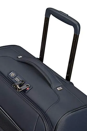 Samsonite Airea - Spinner S Expandable, Carry-on Luggage, 55 cm, 38/43.5 L, Blue (Dark Blue)