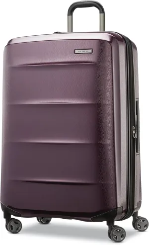 Samsonite Octiv Lightweight Hardshell 28-Inch Large Checked Luggage - Durable & Impact Resistant, 360° Aero Trac Spinner Wheels, Adjustable Telescopic Handle, Expandable, TSA Approved Lock - Purple