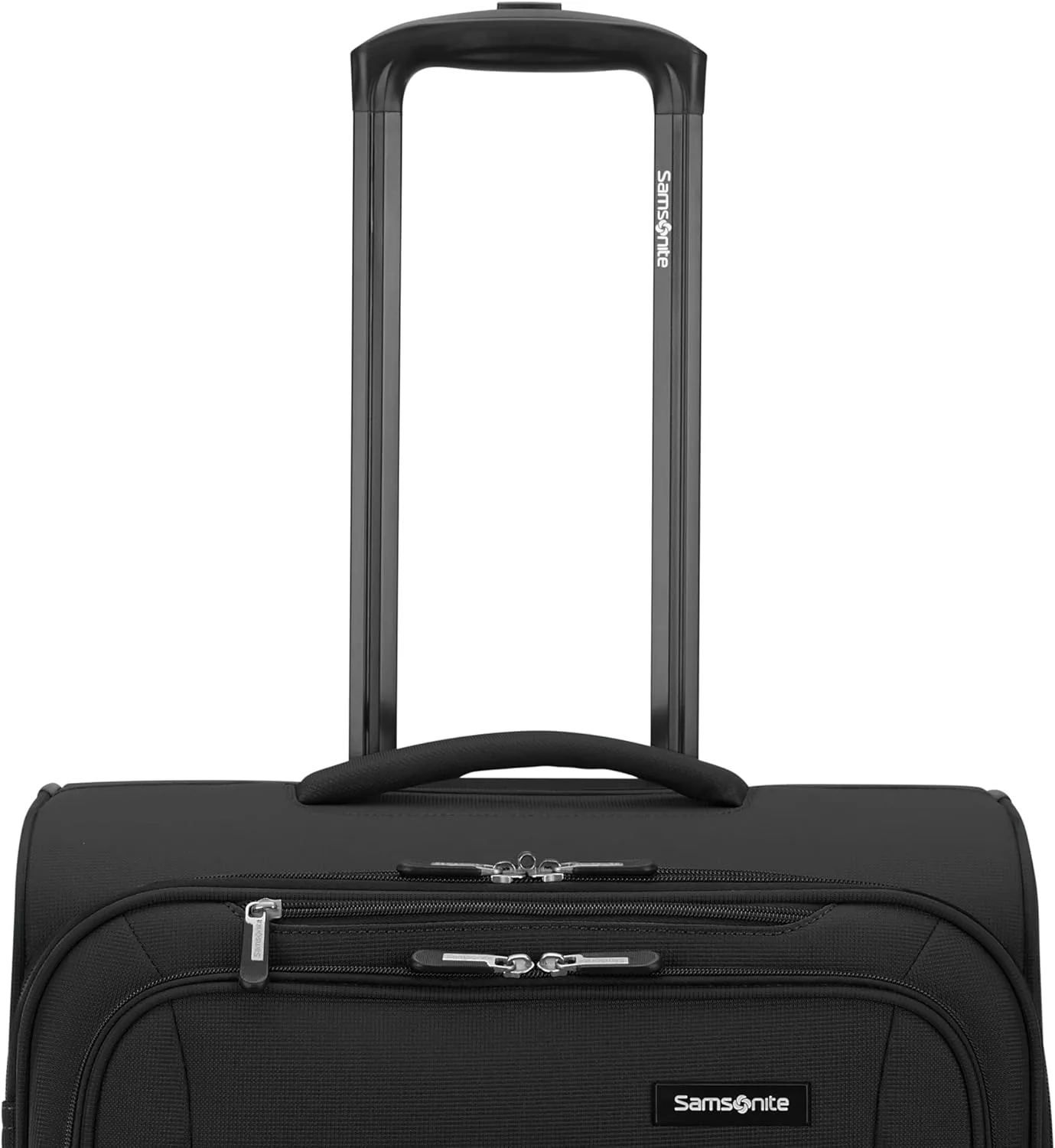 Samsonite Saire LTE Softside Expandable Luggage with Spinner Wheels, Black, 3-Piece Set (Carry On/Medium/Large)