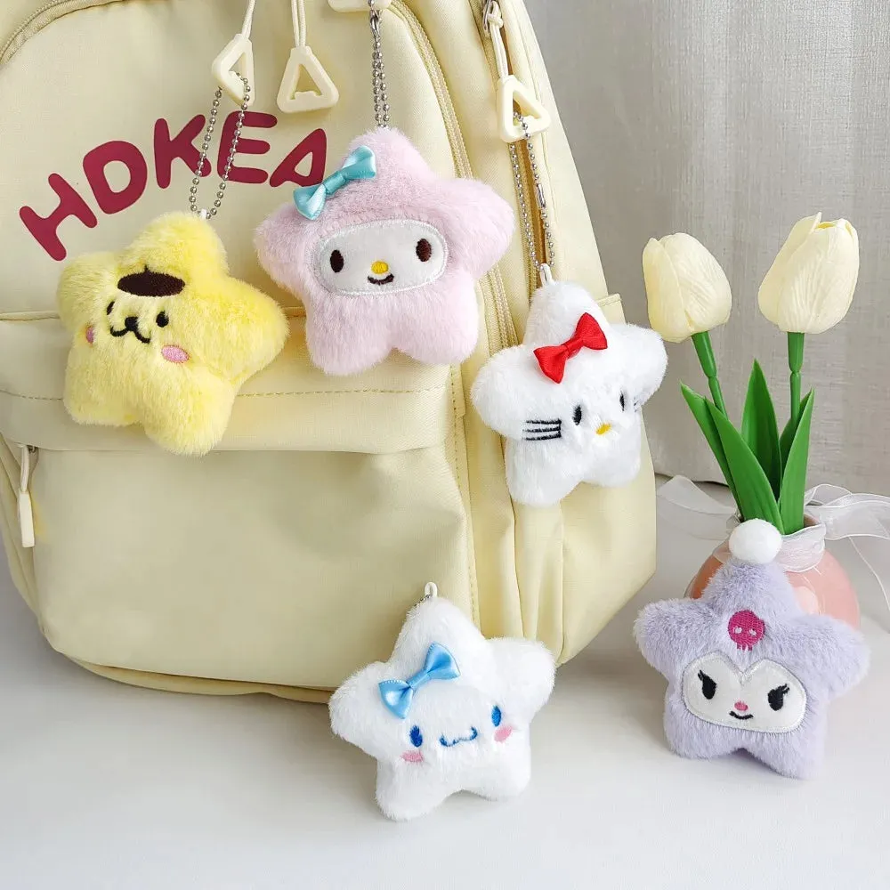 Sanrio Star Charm Keyring with Cute Characters