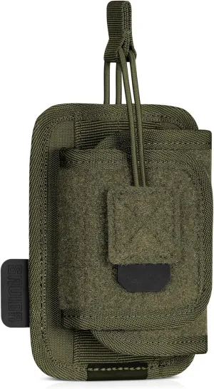 Savior Equipment Tactical Pistol Holder Revolver Holster Universal Carrier to Fit Most Handguns with Mounted Light/Laser/Sight/Optics, Paracord Retention Strap, Hook-Backed Panel