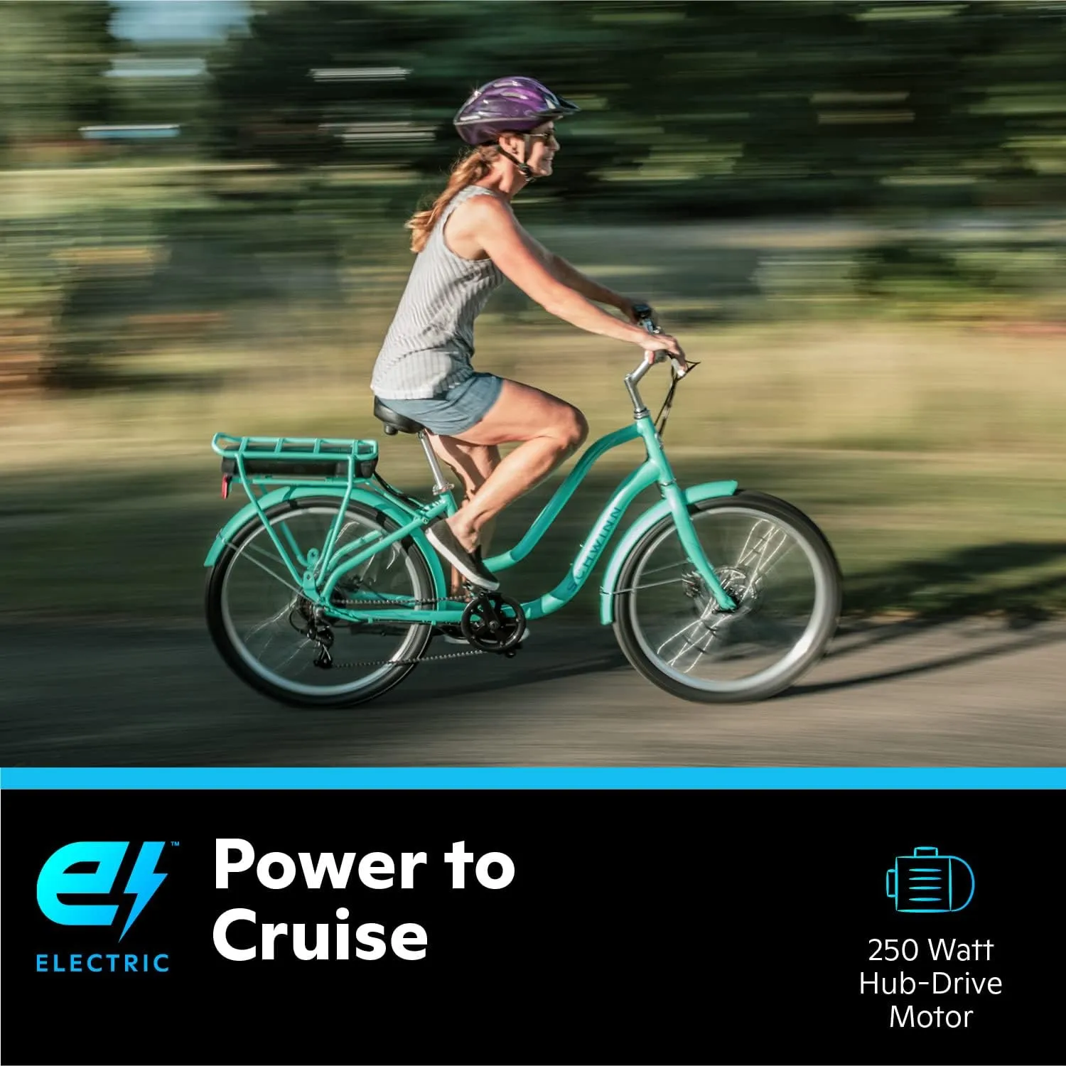 Schwinn Mendocino Electric Cruiser Bike for Adults, 20 MPH Commuting eBike, Ride Up to 45 Miles on Single Charge, 26-Inch Wheels, 6-Speed, Pedal Assist, Throttle Option, Aluminum Frame