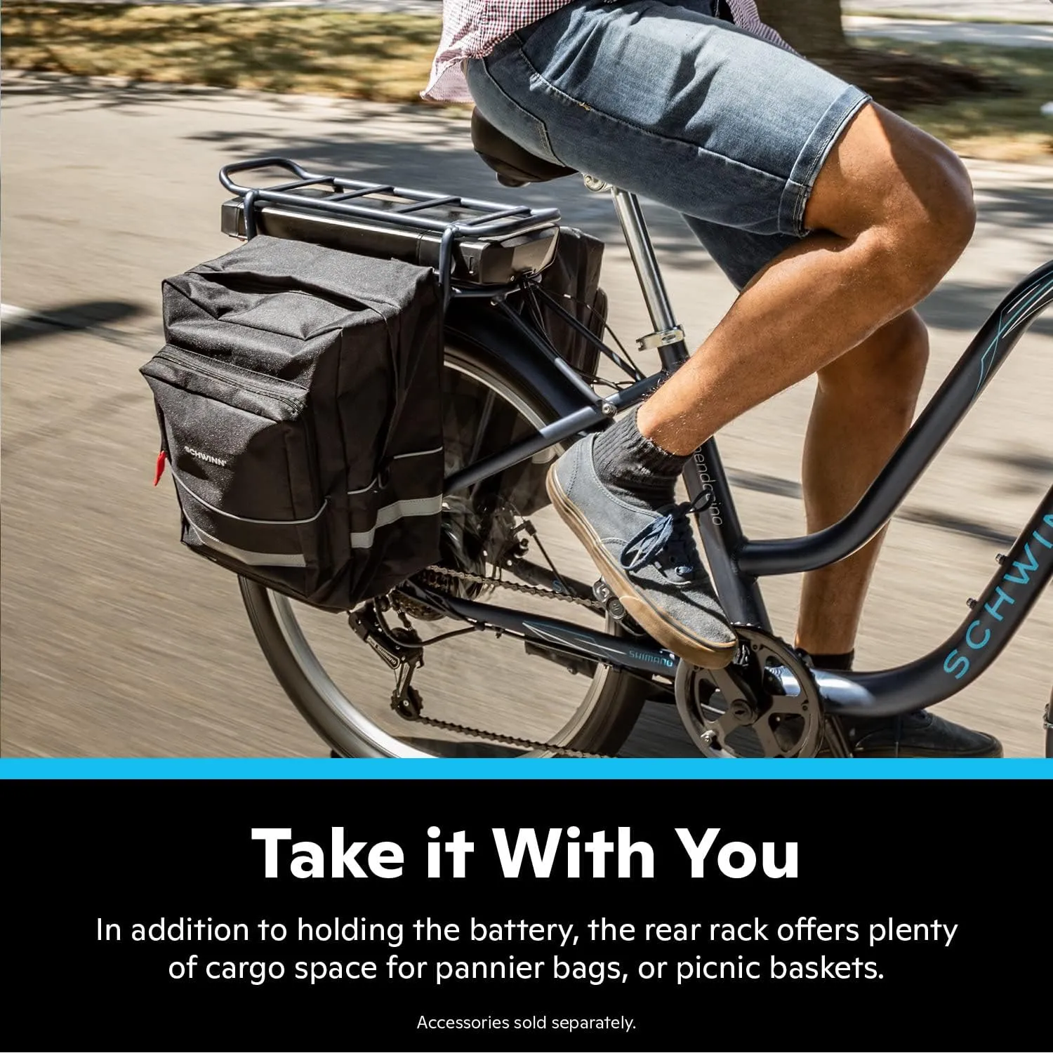 Schwinn Mendocino Electric Cruiser Bike for Adults, 20 MPH Commuting eBike, Ride Up to 45 Miles on Single Charge, 26-Inch Wheels, 6-Speed, Pedal Assist, Throttle Option, Aluminum Frame
