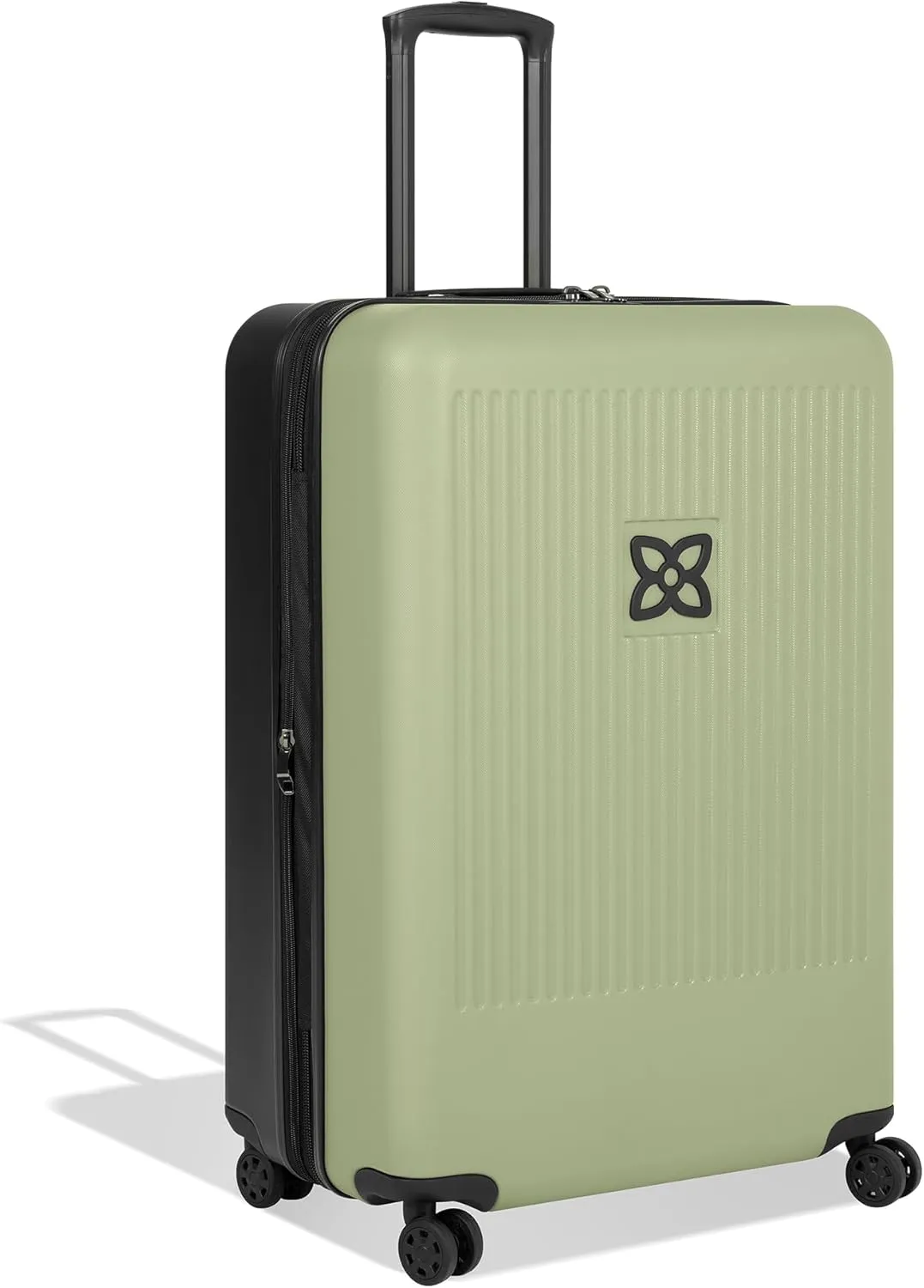 Sherpani Meridian, 29 Inch Travel Hardside Luggage, Durable Hardshell Luggage, Expandable Suitcase with 4 Double Spinner Wheels, Checked Luggage for Women (Sage)