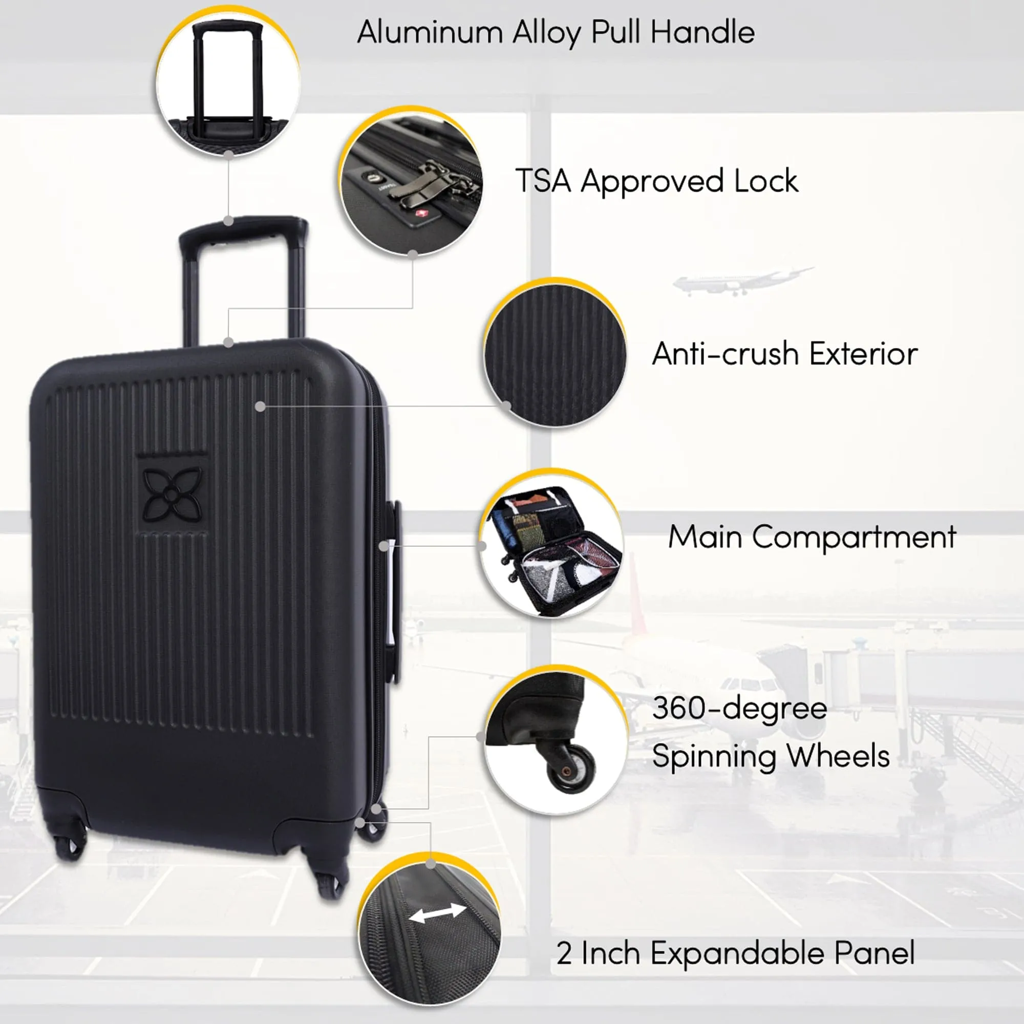 Sherpani Meridian Carry-On Luggage 17-MERID
