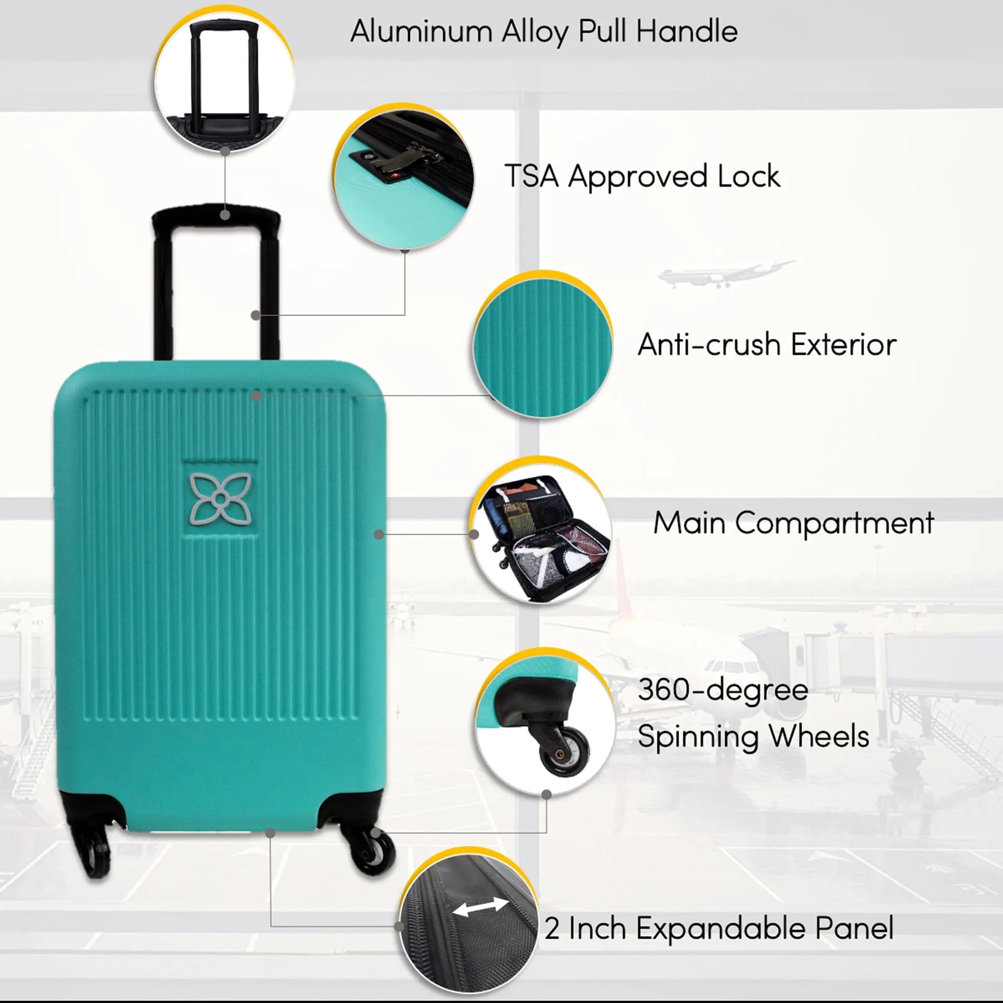 Sherpani Meridian Carry-On Luggage 17-MERID