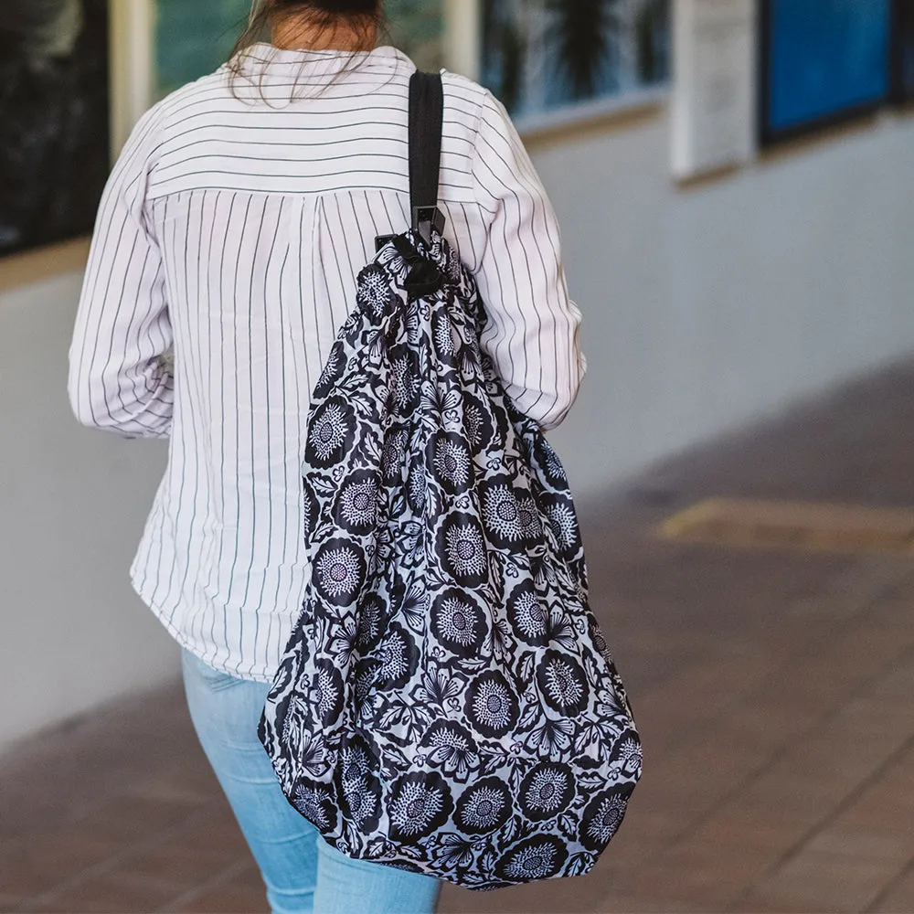 Shopping Trolley Bag - Monstera Pink