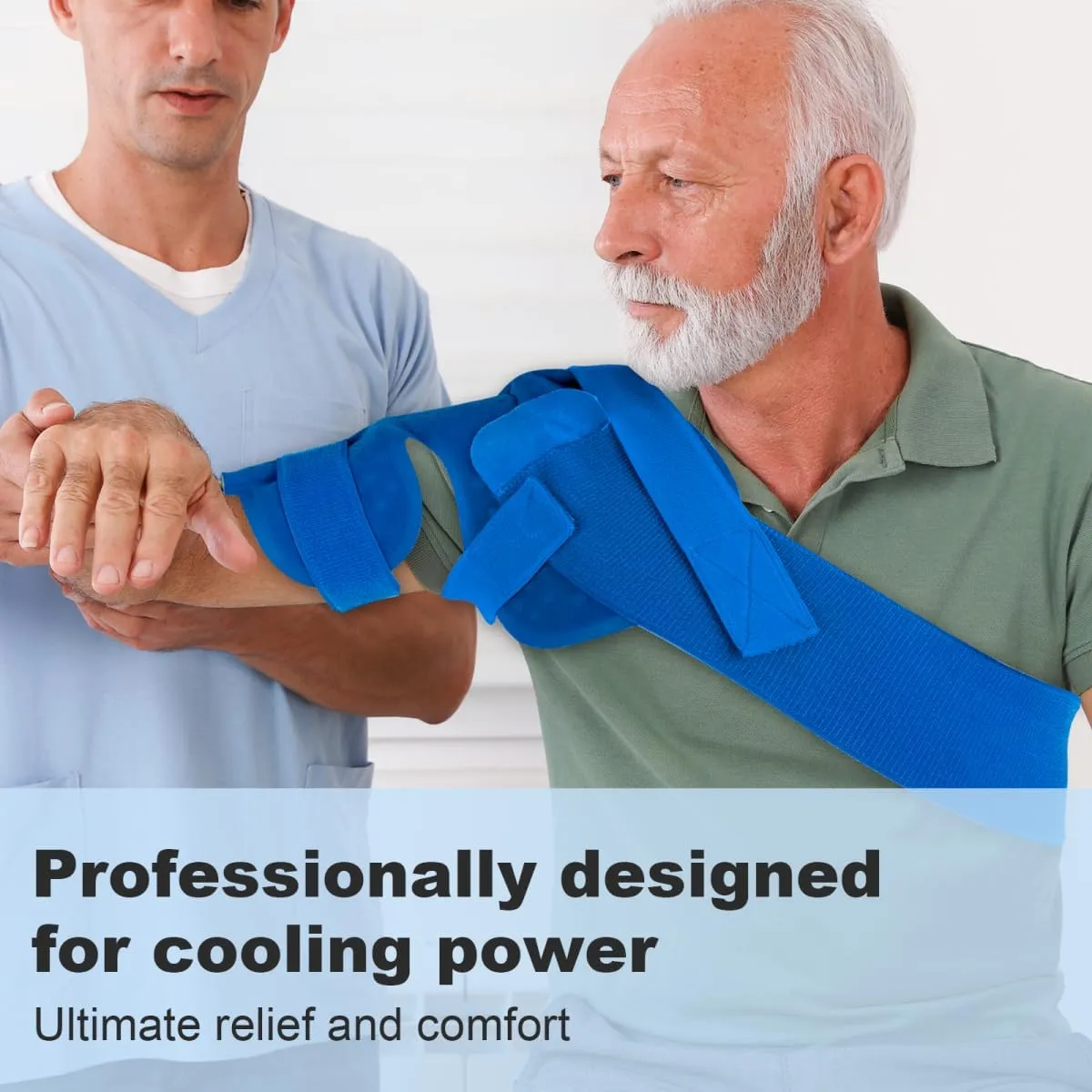 Shoulder Ice Machine Rotator Cuff Cold Therapy, Ice Machine for Shoulder After Surgery Post-Surgery Care, Timer, Compression Pad 14-Quart