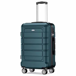 SHOWKOO Carry-On Luggage PC ABS Durable Hardside Suitcase