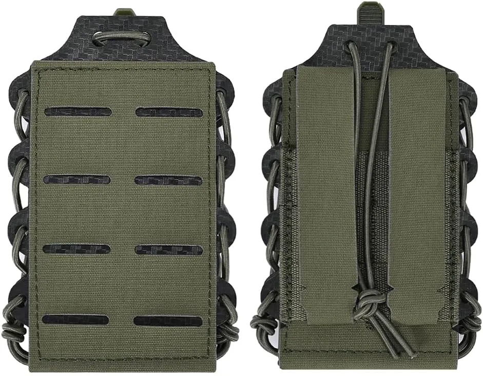 SINAIRSOFT Molle 5.56 Mag Pouch,Double Mag Holster for 5.56 mm Rifle Magazines,Universal MOLLE Tactical Open-Top Quick Release Mag Pouches for Tactical Vests/Backpacks/Belts