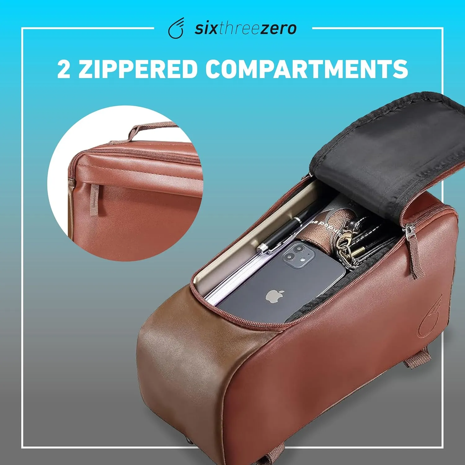 sixthreezero Bike Bag for Rear Rack, Waterproof Universal Bicycle Pannier Storage Bags, Cargo Trunk with Carry Handle