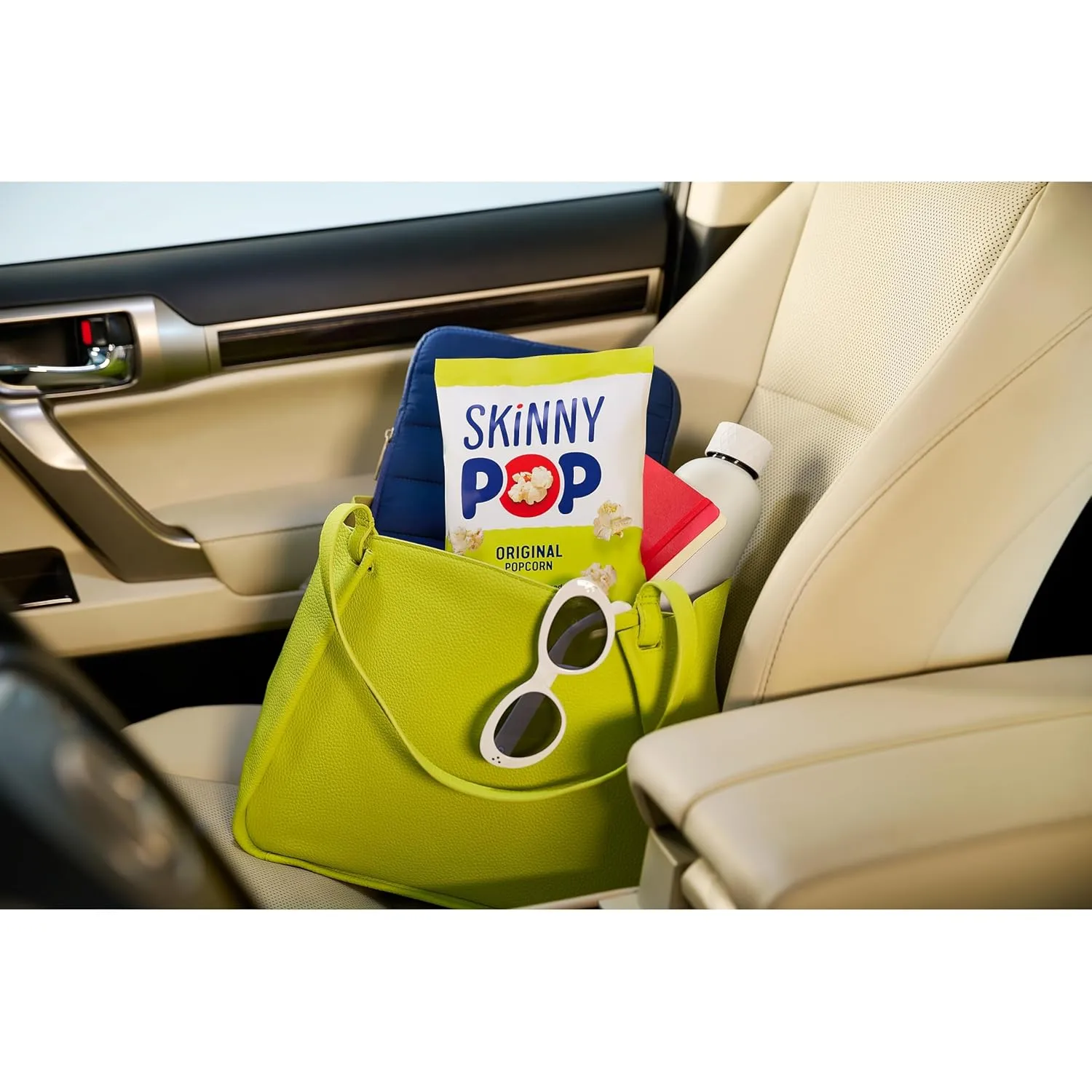 SkinnyPop Original Popcorn, Individual Snack Size Bags, Skinny Pop, Healthy Popcorn Snacks, Gluten Free, 0.65 Ounce (Pack of 30)