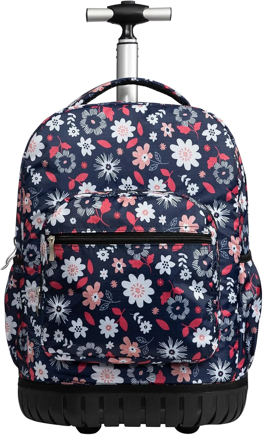 SKYMOVE 18 inches Wheeled Rolling Backpack Multi-Compartment College Books Laptop Bag Business Trip Carry-on