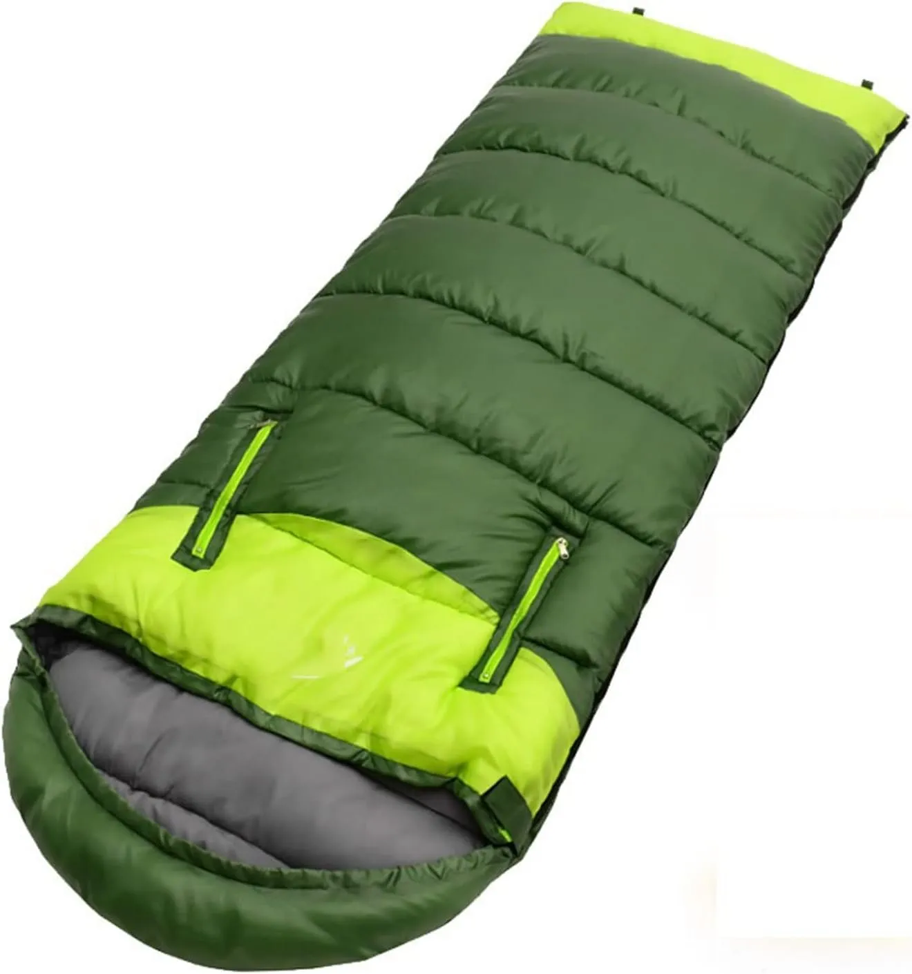 Sleeping Bags Portable Outdoor Sleeping Bag Ultralight Splicing Camping Travel Sleeping Bags Waterproof Envelope (B)