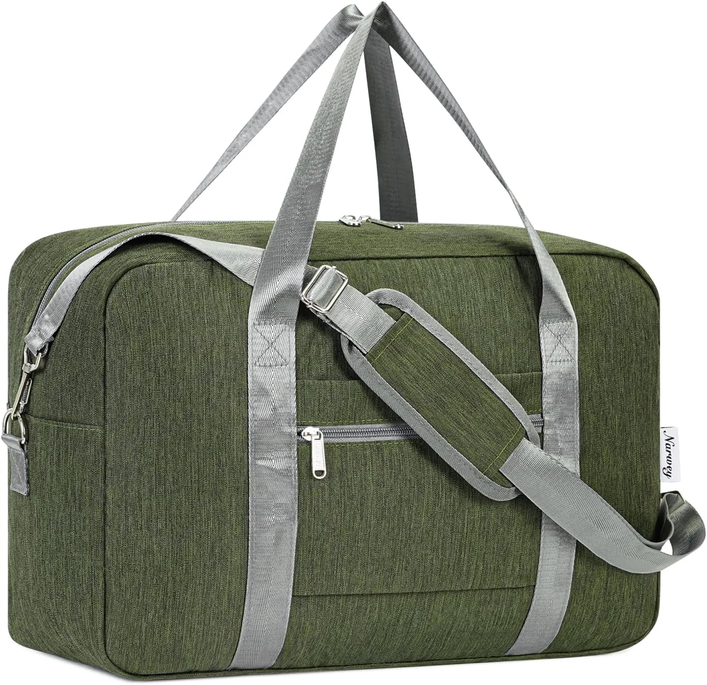 Small Carry On Bag For Spirit Airlines Personal Item Bag 18x14x8 Foldable Travel Duffel Bag Underseat Carry on Luggage for Women and Men 25L (Army Green)