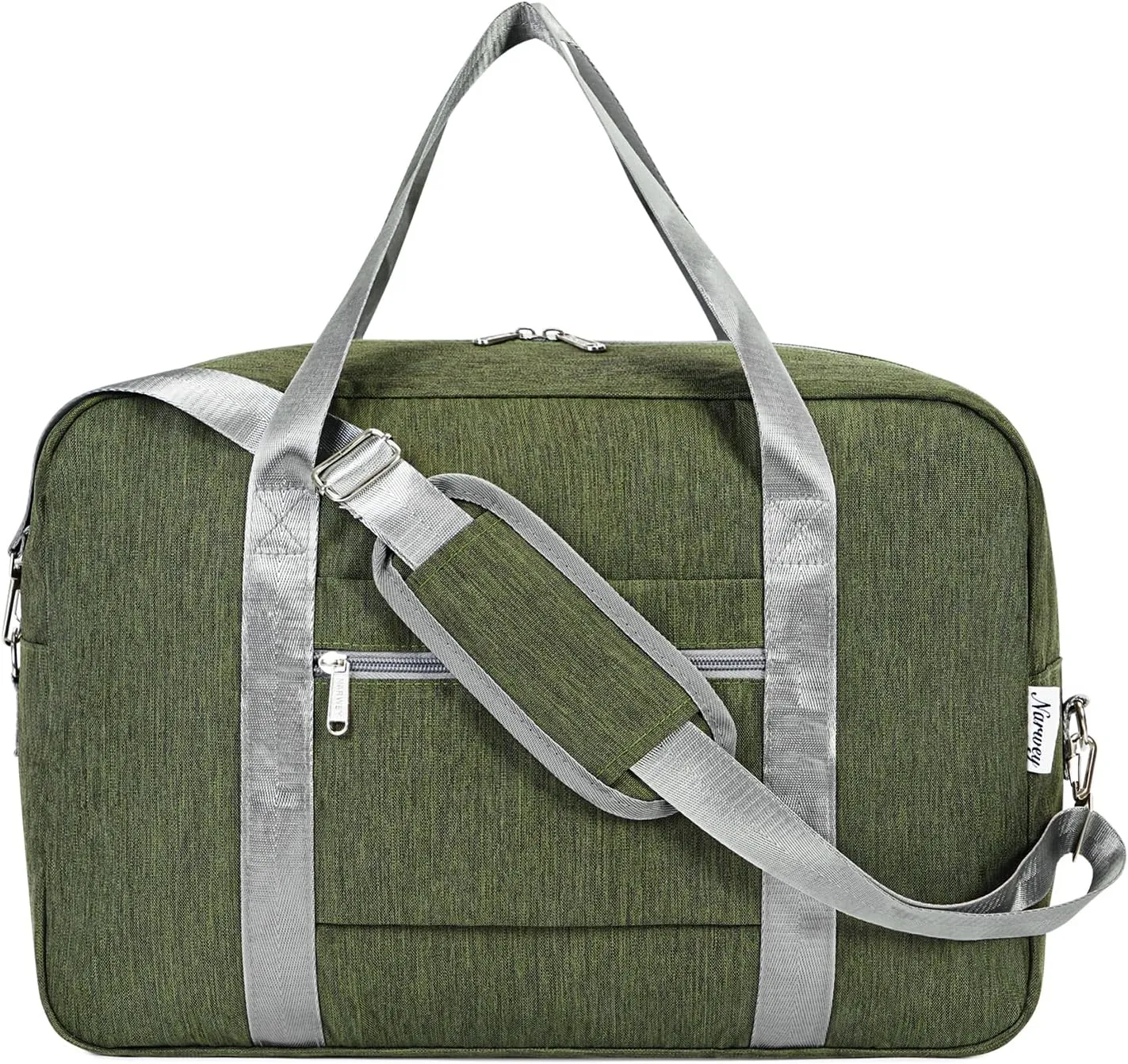 Small Carry On Bag For Spirit Airlines Personal Item Bag 18x14x8 Foldable Travel Duffel Bag Underseat Carry on Luggage for Women and Men 25L (Army Green)