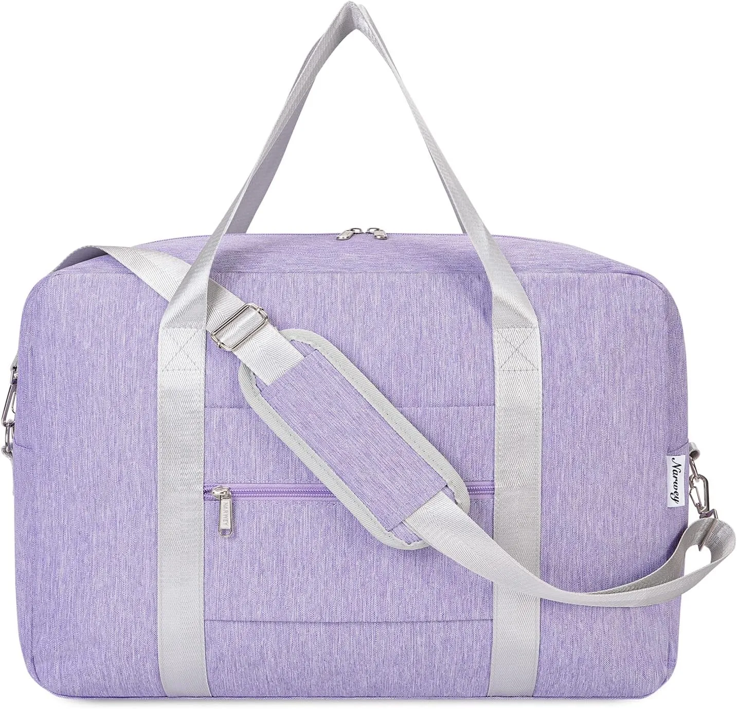 Small Carry On Bag For Spirit Airlines Personal Item Bag 18x14x8 Foldable Travel Duffel Bag Underseat Carry on Luggage for Women and Men 25L (Purple)