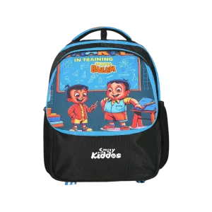 SMILY KIDDOS CHHOTA BHEEM PRESCHOOL BACKPACK 3 BLACK & T BLUE 12 INCHES