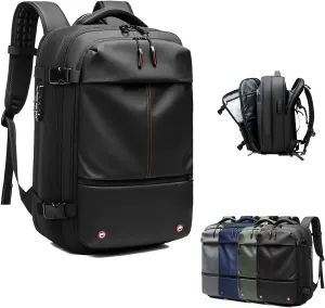 Spacevac Pro Backpack, Air Vacpack Backpack with Vacuum Seal Compression, 60L Expandable Easy Vac Travel Bag with Pump (Black, 60L)