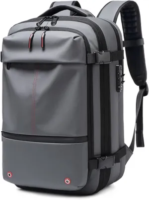 Spacevacpro Backpack, 60l Spacevac Pro Backpack with Vacuum, Multifunctional Waterproof Expandable Anti-Theft Pack (Grey-1.0, Without Air Pump)