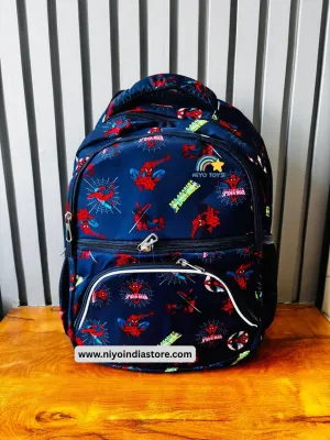 Spacious Spider-Man Backpack for Kids by NIYO TOYS