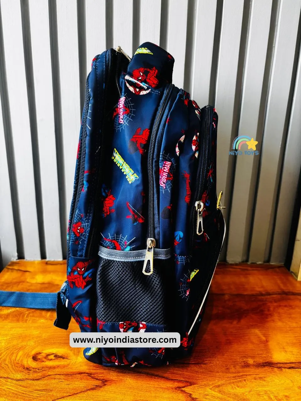 Spacious Spider-Man Backpack for Kids by NIYO TOYS