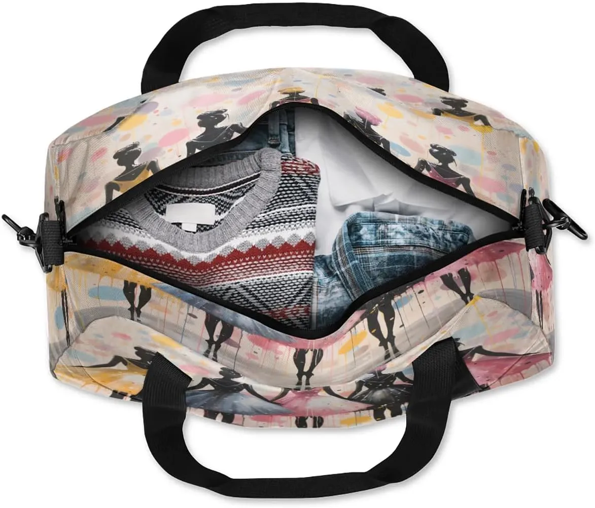 Sport Duffel Bag Ballet Dots Kids Gym Bag Weekender Overnight Bags for Boys Girls Teens Carry On Workout Travel Bag