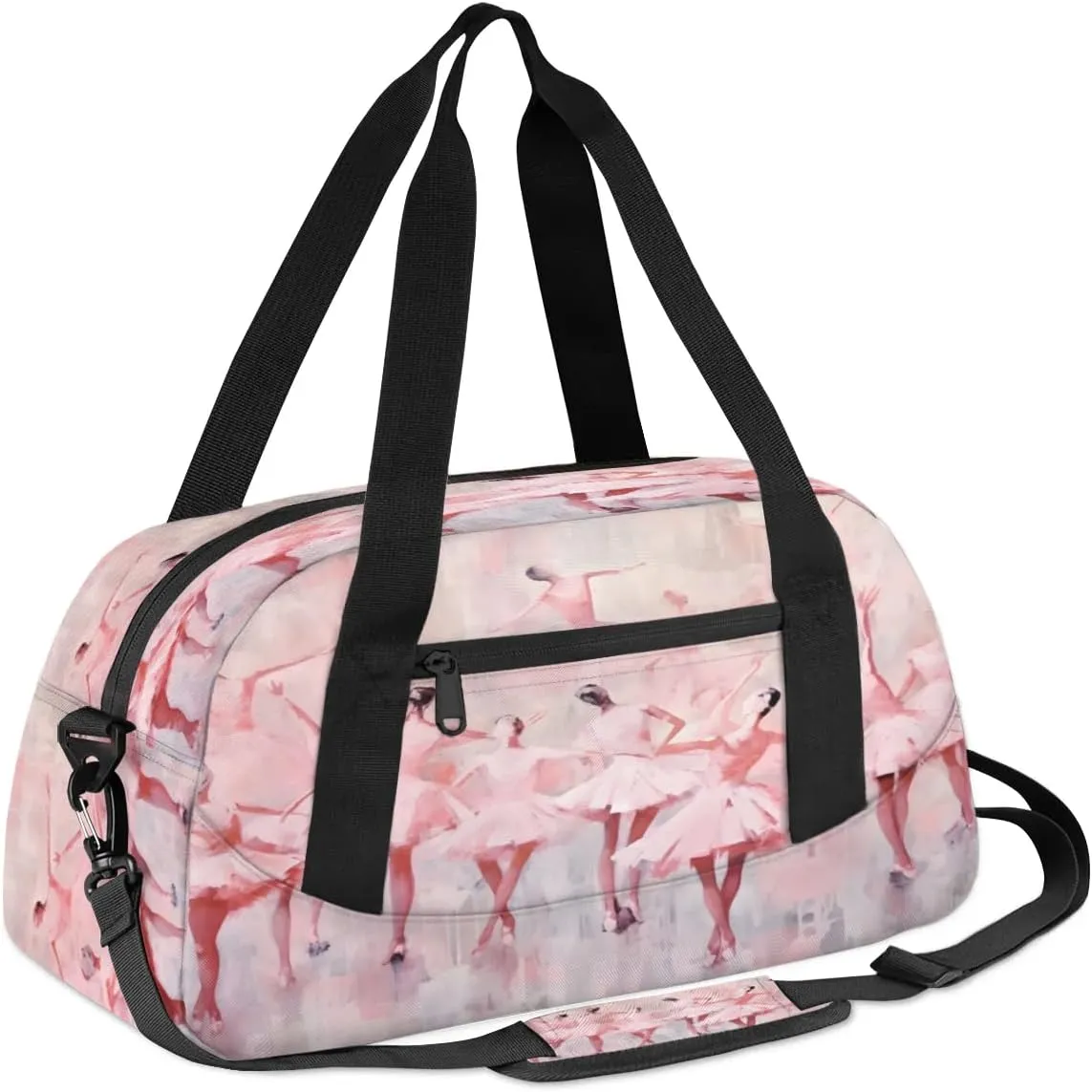 Sport Duffel Bag Ballet Kids Gym Bag Weekender Overnight Bags for Boys Girls Teens Carry On Workout Travel Bag