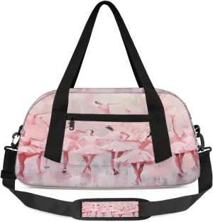 Sport Duffel Bag Ballet Kids Gym Bag Weekender Overnight Bags for Boys Girls Teens Carry On Workout Travel Bag