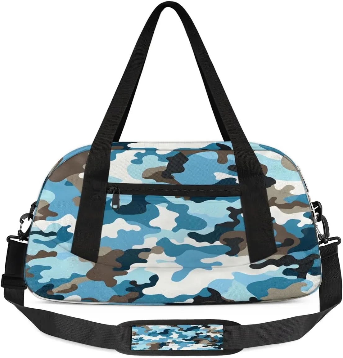 Sport Duffel Bag Camo Print Kids Gym Bag Weekender Overnight Bags for Boys Girls Teens Carry On Workout Travel Bag