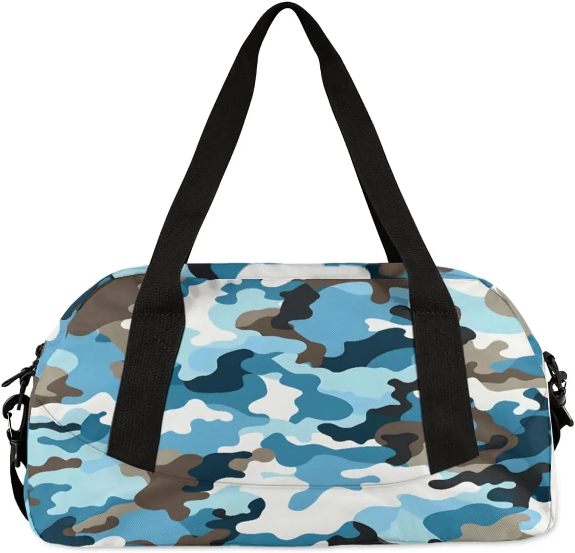 Sport Duffel Bag Camo Print Kids Gym Bag Weekender Overnight Bags for Boys Girls Teens Carry On Workout Travel Bag