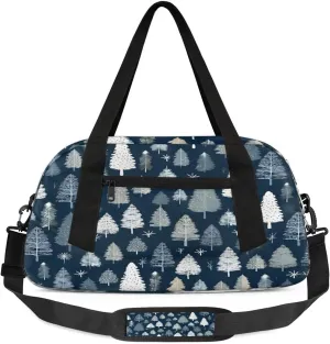 Sport Duffel Bag Cute Tree Kids Gym Bag Weekender Overnight Bags for Boys Girls Teens Carry On Workout Travel Bag