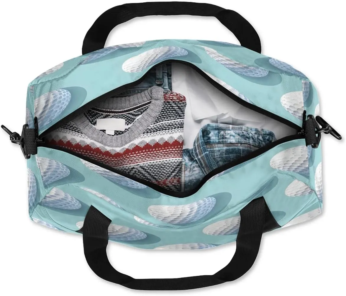 Sport Duffel Bag Golf Balls Kids Gym Bag Weekender Overnight Bags for Boys Girls Teens Carry On Workout Travel Bag