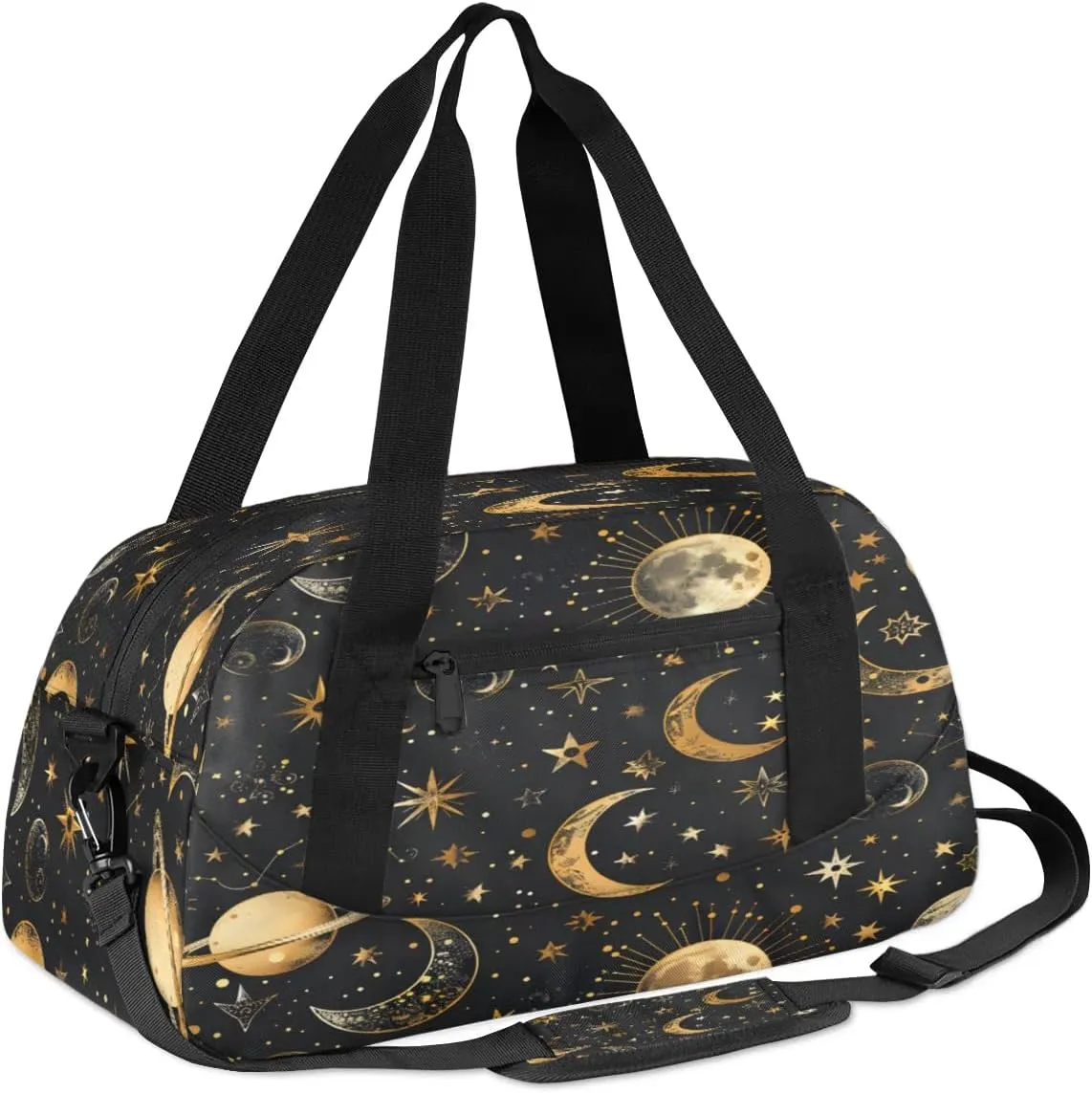 Sport Duffel Bag Sun Star Moon Kids Gym Bag Weekender Overnight Bags for Boys Girls Teens Carry On Workout Travel Bag