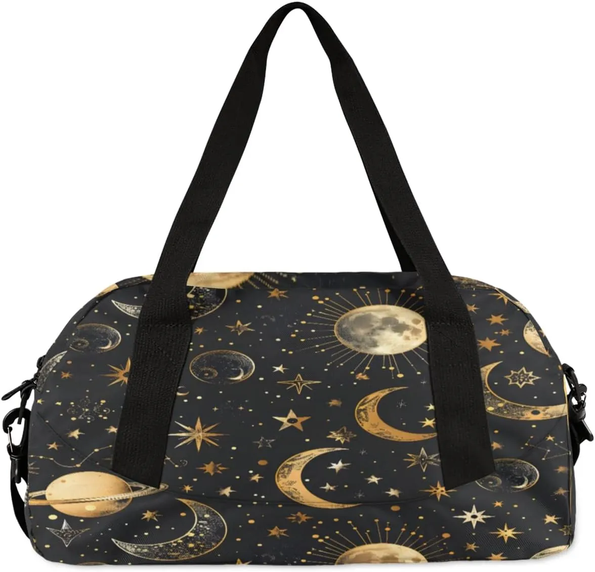 Sport Duffel Bag Sun Star Moon Kids Gym Bag Weekender Overnight Bags for Boys Girls Teens Carry On Workout Travel Bag