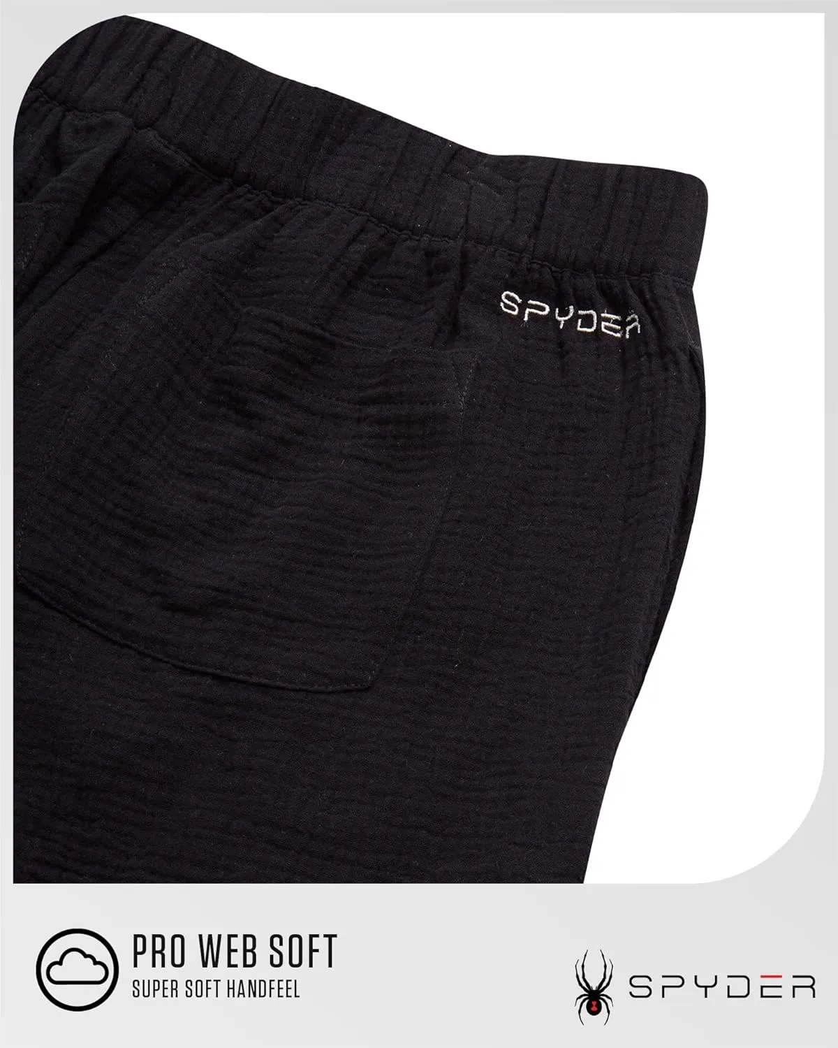 Spyder Womens Athletic Shorts - Lightweight Woven Pull On Workout Shorts for Women with Pockets for Gym and Casual Daily Wear