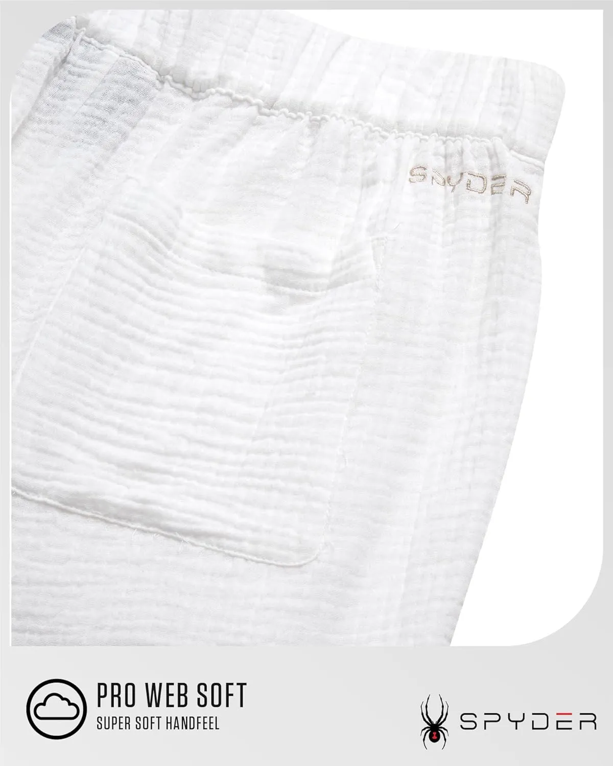 Spyder Womens Athletic Shorts - Lightweight Woven Pull On Workout Shorts for Women with Pockets for Gym and Casual Daily Wear