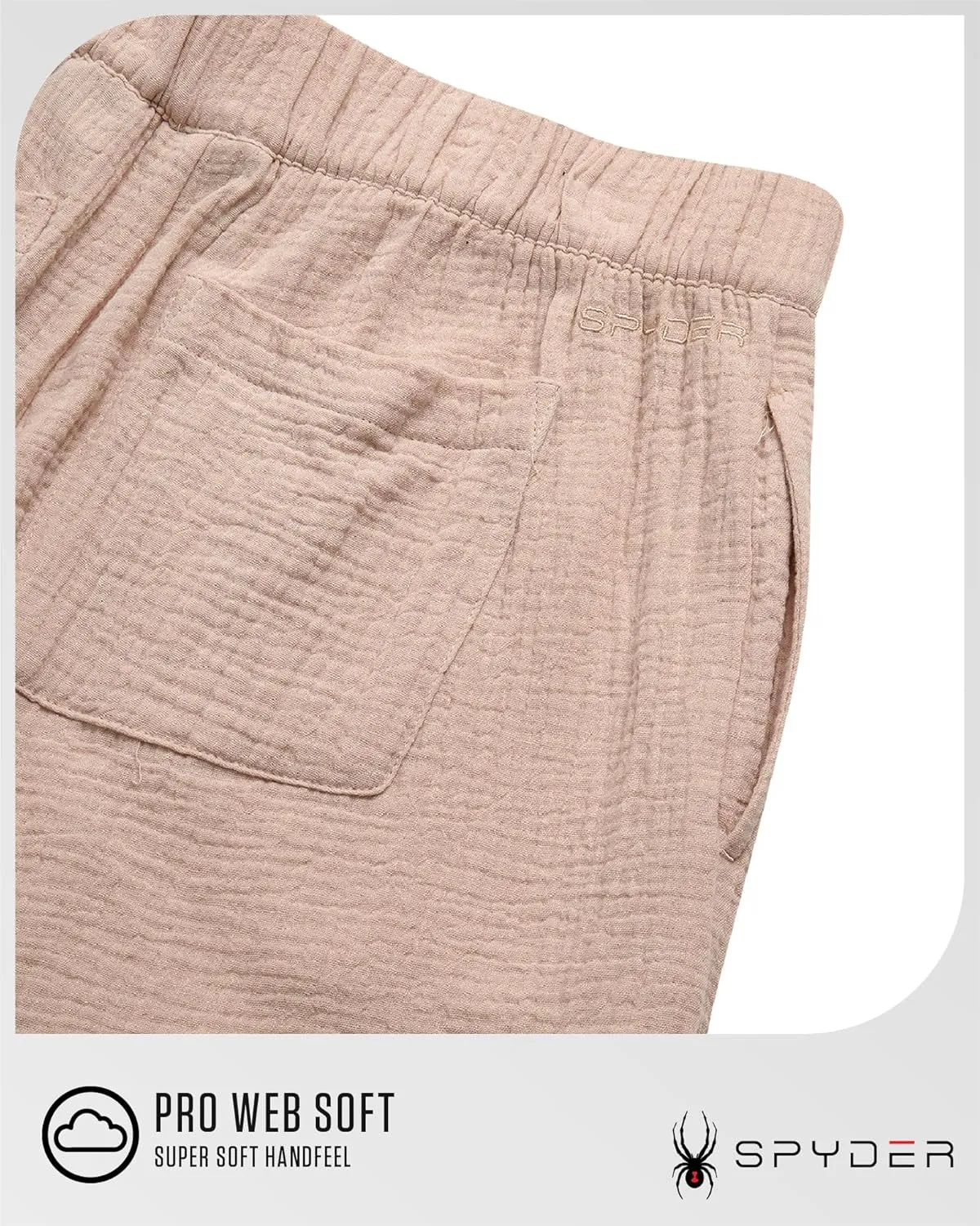 Spyder Womens Athletic Shorts - Lightweight Woven Pull On Workout Shorts for Women with Pockets for Gym and Casual Daily Wear