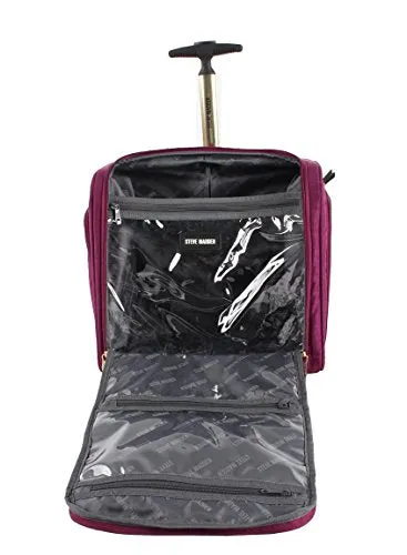 Steve Madden Designer 15 Inch Carry on Suitcase- Small Weekender